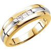 14K Yellow & White 1/4 CTW Diamond Band