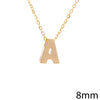 14k Yg Initial A With Chain