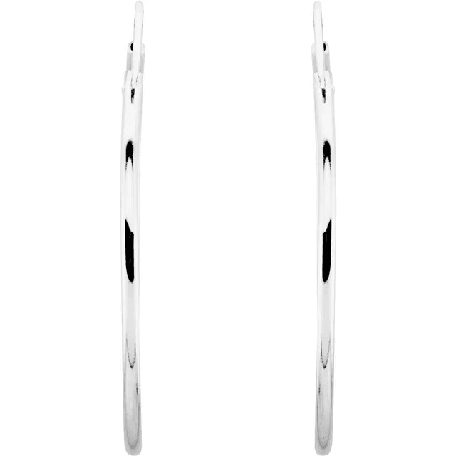 Sterling Silver 30 mm Hoop Earrings