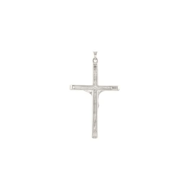 Sterling Silver 43x29 mm Crucifix Pendant