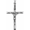 Sterling Silver 43x29 mm Crucifix Pendant