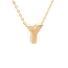 14k Yg Initial Y With Chain